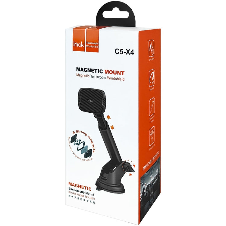 IMAK C5-X4 Telescopic Rod Magnetic Car Holder(Black) - HoMEdemic™ 