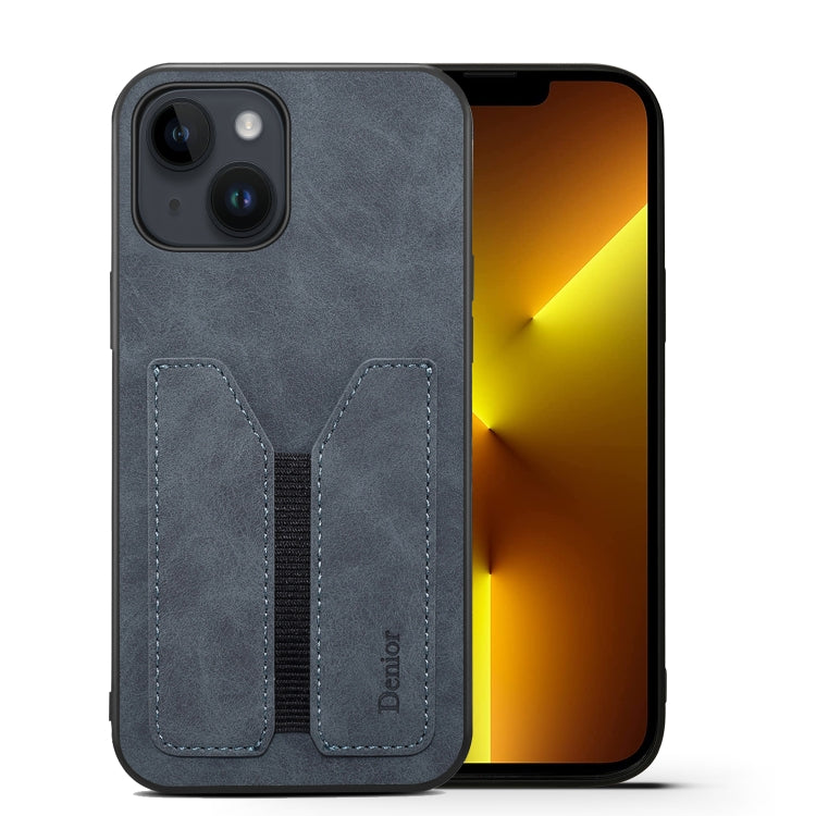 For iPhone 13 Pro Denior DV Elastic Card PU Back Cover Phone Case(Grey) - HoMEdemic™ 