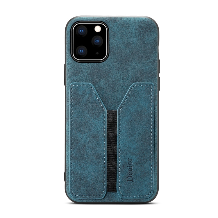 For iPhone 11 Pro Max Denior DV Elastic Card PU Back Cover Phone Case(Blue) - HoMEdemic™ 
