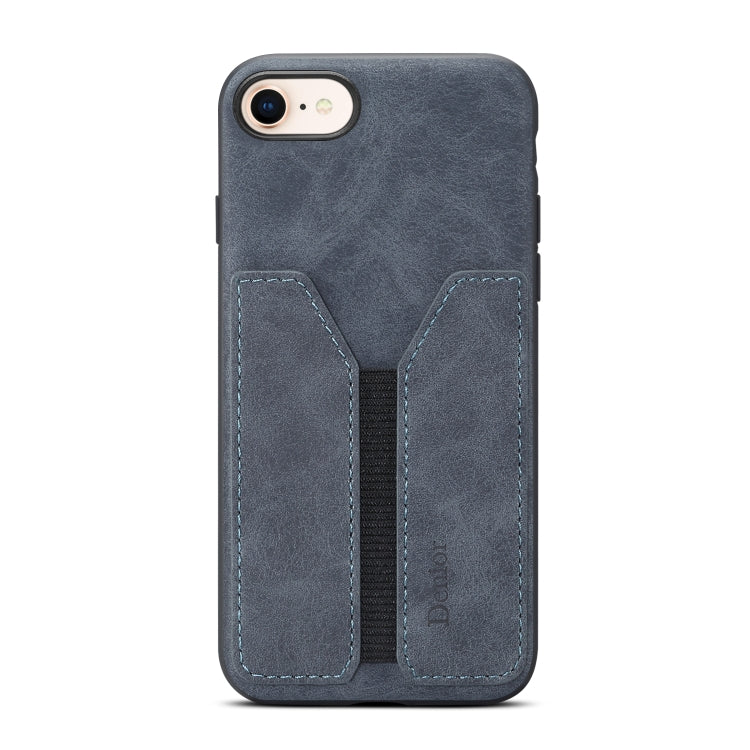 For iPhone SE 2022 / SE 2020 / 7 / 8 Denior DV Elastic Card PU Back Cover Phone Case(Grey) - HoMEdemic™ 