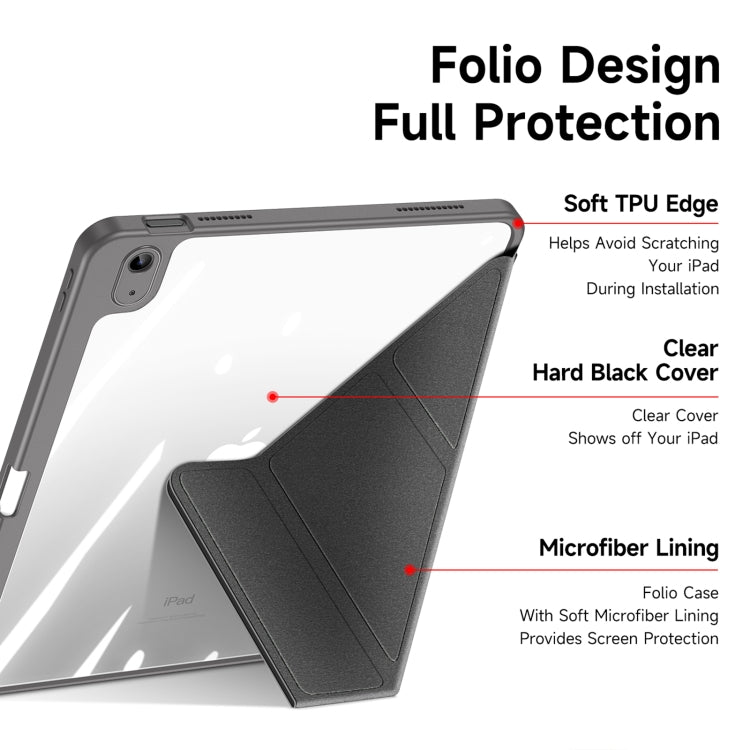 For iPad 2025 / 2022 DUX DUCIS Magi Series Smart Leather Tablet Case(Grey) - HoMEdemic™ 
