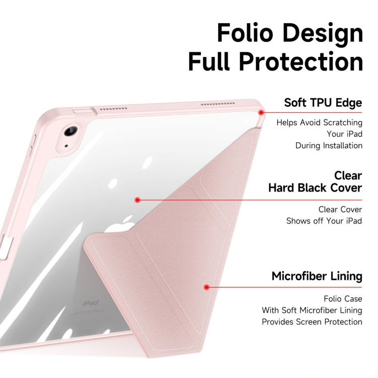 For iPad 2025 / 2022 DUX DUCIS Magi Series Smart Leather Tablet Case(Pink) - HoMEdemic™ 