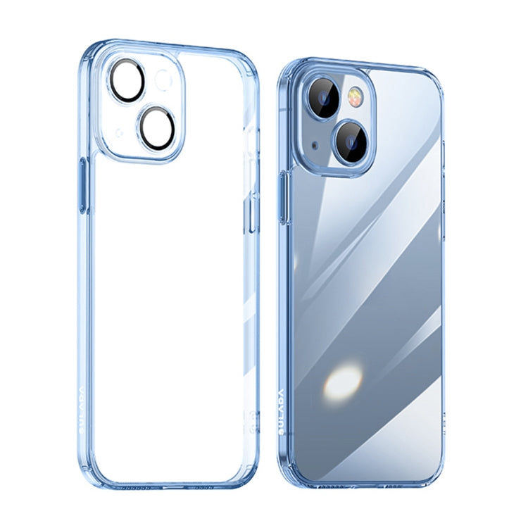 For iPhone 14 SULADA Crystal Steel Series TPU Transparent Phone Case(Blue) - HoMEdemic™ 