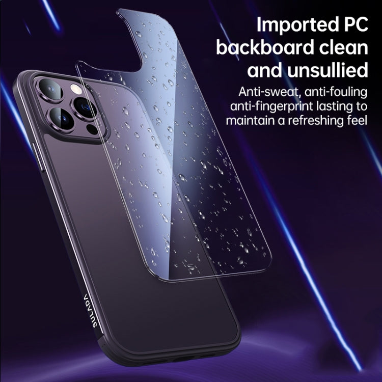 For iPhone 14 SULADA Metal Frame + Nano Glass + TPU Phone Case(Silver) - HoMEdemic™ 