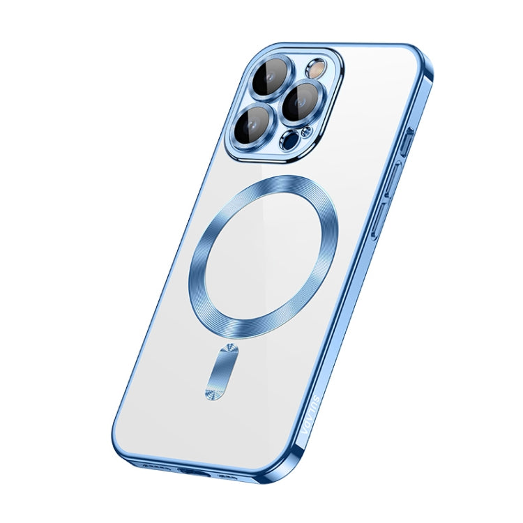 For iPhone 14 Pro Max SULADA Plating TPU Shockproof Phone Soft Case(Blue) - HoMEdemic™ 