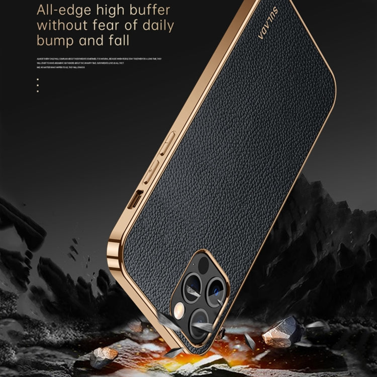 For iPhone 14 SULADA Shockproof TPU + Handmade Leather Phone Case(Black) - HoMEdemic™ 