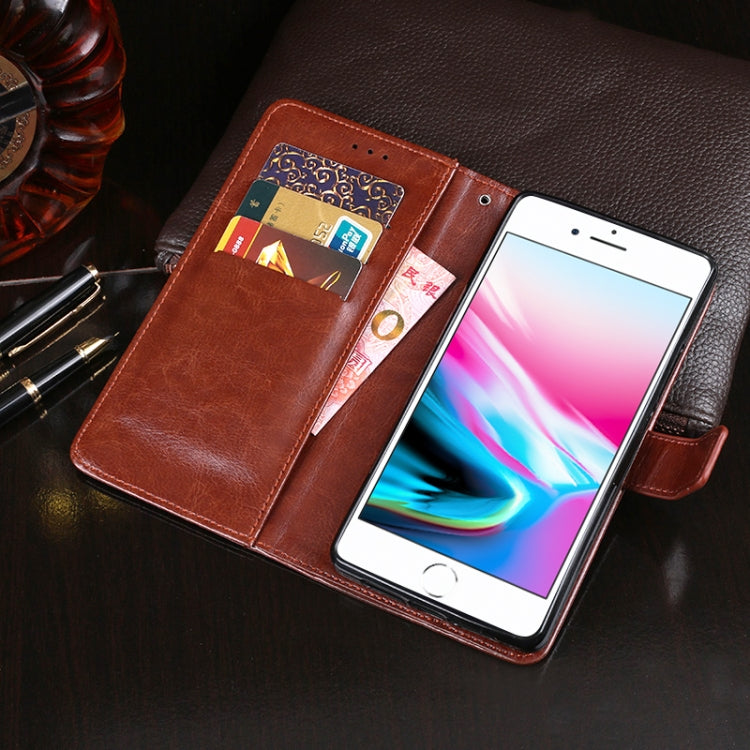 For iPhone SE 2022 / SE 2020 idewei Crazy Horse Texture Horizontal Flip Leather Case with Holder & Card Slots & Wallet(Brown) - HoMEdemic™ 