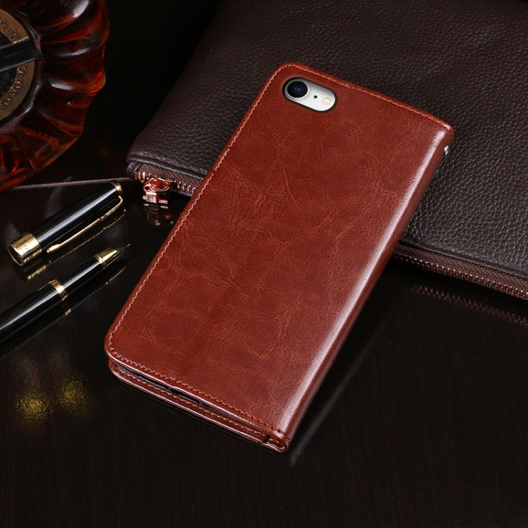 For iPhone SE 2022 / SE 2020 idewei Crazy Horse Texture Horizontal Flip Leather Case with Holder & Card Slots & Wallet(Black) - HoMEdemic™ 