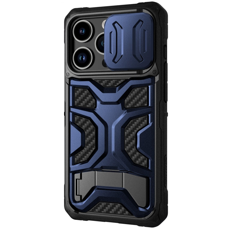 For iPhone 14 Pro NILLKIN Sliding Camera Cover Design TPU + PC Magnetic Phone Case(Blue) - HoMEdemic™ 