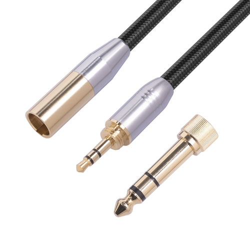 SB423M120-03 6.35mm + 3.5mm Male to Mini XLR 3pin Male Audio Cable, Length: 30cm - HoMEdemic™ 