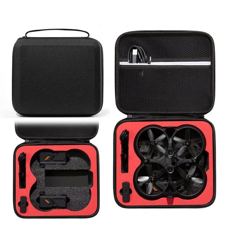 For DJI Avata Drone Body Square Shockproof Hard Case Carrying Storage Bag, Size: 28 x 23 x 10cm(Black + Red Liner) - HoMEdemic™ 