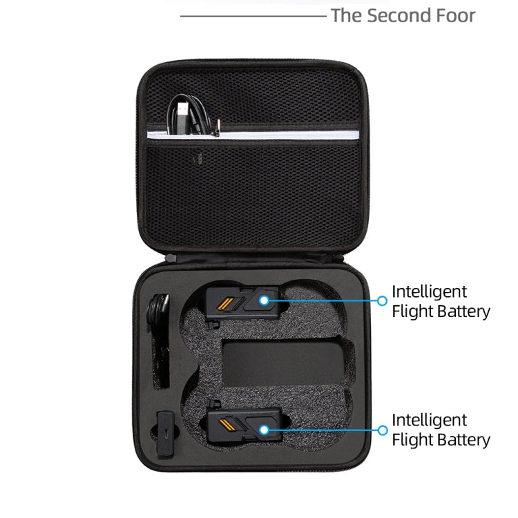 For DJI Avata Drone Body Square Shockproof Hard Case Carrying Storage Bag, Size: 28 x 23 x 10cm(Black + Red Liner) - HoMEdemic™ 