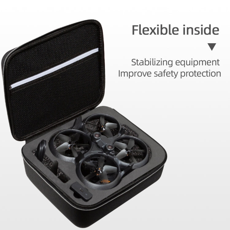 For DJI Avata Drone Body Square Shockproof Hard Case Carrying Storage Bag, Size: 28 x 23 x 10cm(Black + Red Liner) - HoMEdemic™ 