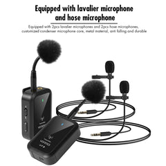 Yanmai UF9 Broadcast Wireless Lavalier Microphone Mini Clip-on Mic - HoMEdemic™ 