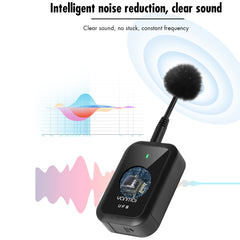 Yanmai UF9 Broadcast Wireless Lavalier Microphone Mini Clip-on Mic - HoMEdemic™ 