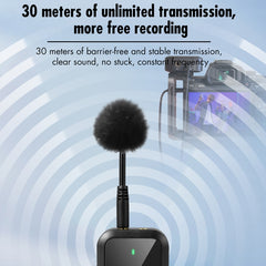 Yanmai UF9 Broadcast Wireless Lavalier Microphone Mini Clip-on Mic - HoMEdemic™ 