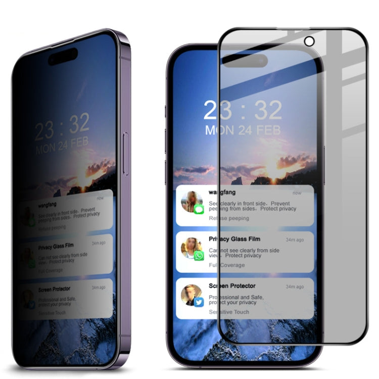 For iPhone 14 Pro Max IMAK HD Full Screen Anti-spy Tempered Glass Protective Film - HoMEdemic™ 