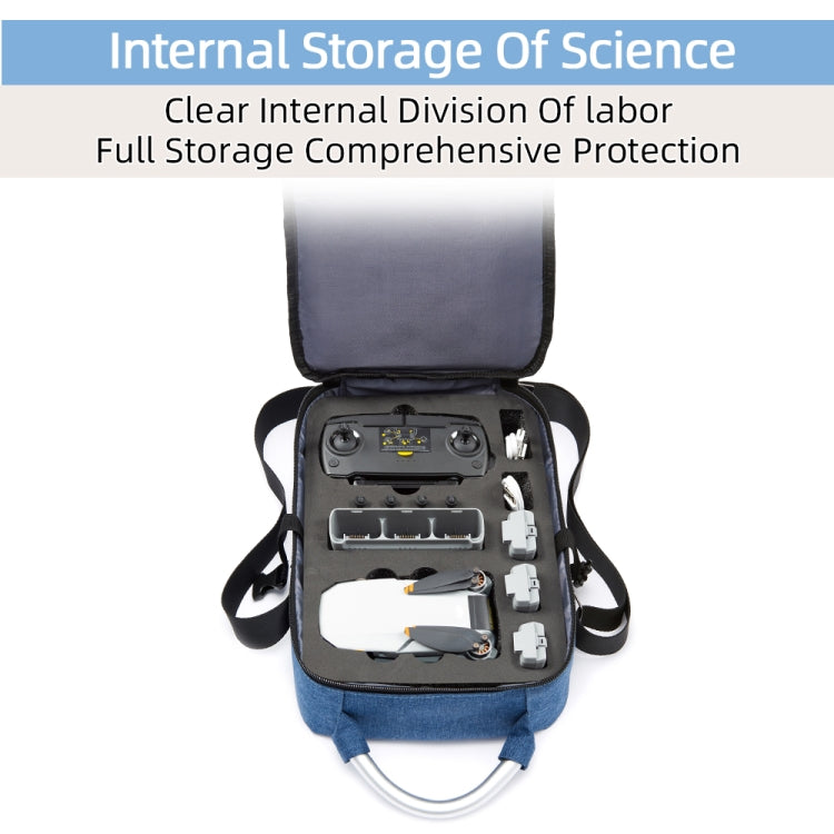 For DJI Mini SE Shockproof Single Shoulder Storage Carrying Case Box Bag, Size: 31 x 23 x 10cm(Blue + Black Liner) - HoMEdemic™ 