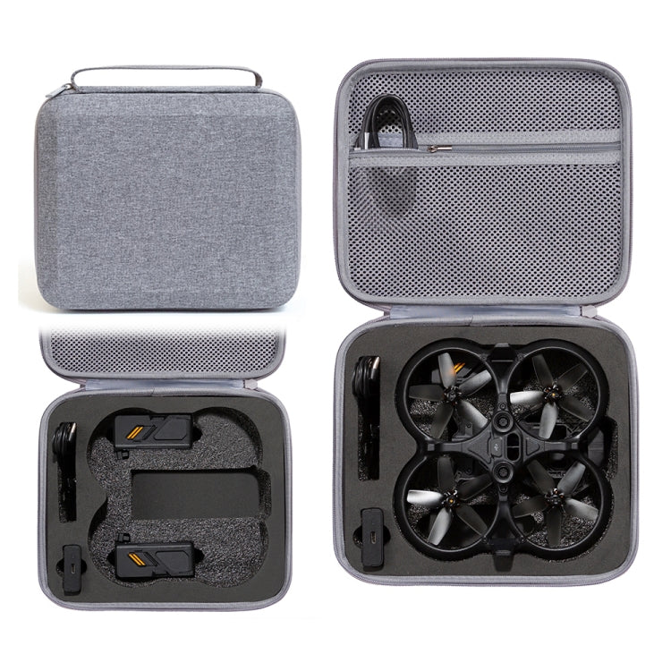 For DJI Avata Drone Body Square Shockproof Hard Case Carrying Storage Bag, Size: 27 x 23 x 10cm(Grey + Black Liner) - HoMEdemic™ 