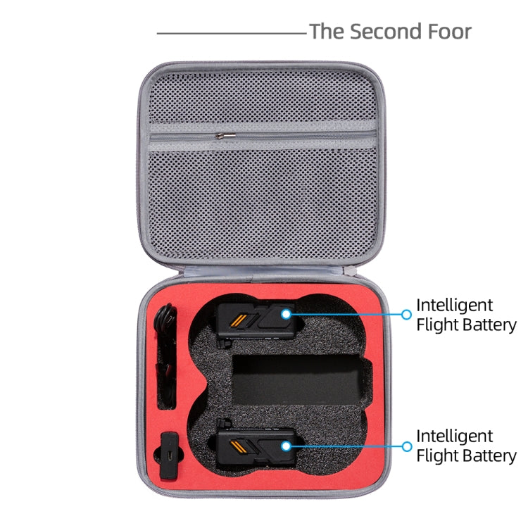 For DJI Avata Drone Body Square Shockproof Hard Case Carrying Storage Bag, Size: 27 x 23 x 10cm(Grey + Black Liner) - HoMEdemic™ 