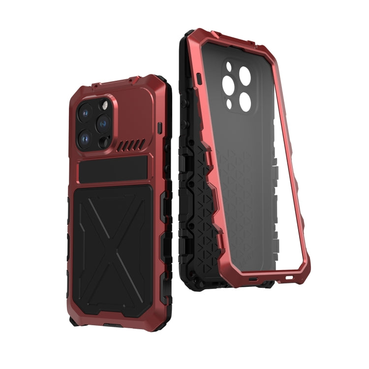 For iPhone 14 Pro R-JUST Life Waterproof Dustproof Shockproof Phone Case(Red) - HoMEdemic™ 
