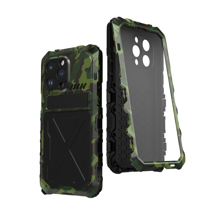 For iPhone 14 Pro R-JUST Life Waterproof Dustproof Shockproof Phone Case(Green) - HoMEdemic™ 