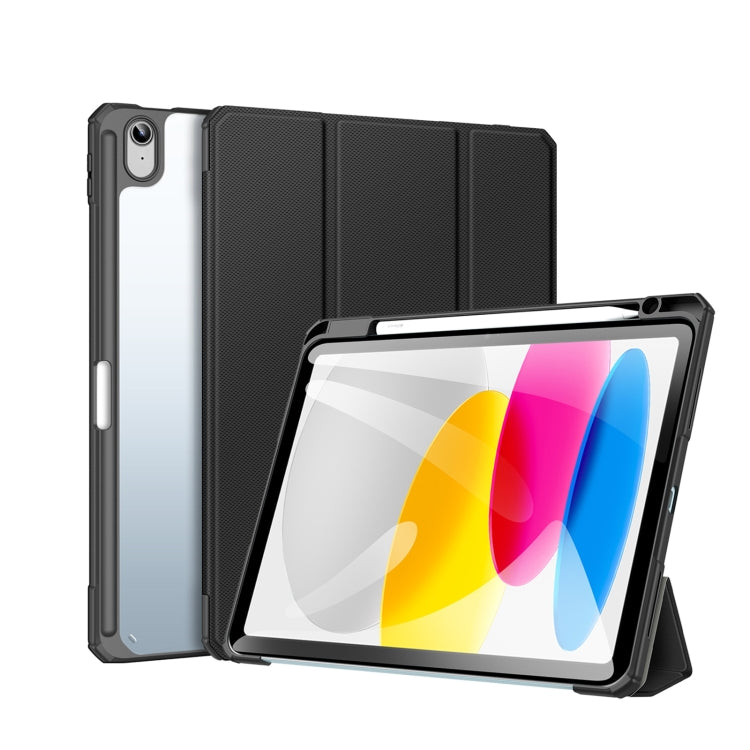 For iPad 2025 / 2022 DUX DUCIS TOBY Series Antiskid Leather Smart Tablet Case(Black) - HoMEdemic™ 
