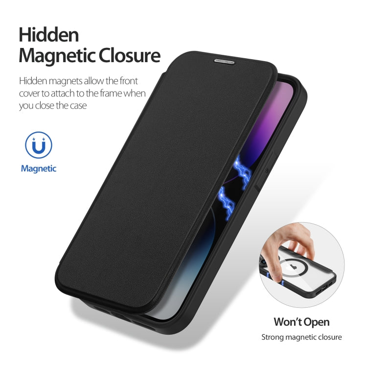 For iPhone 14 Pro DUX DUCIS Skin X Pro Series Magsafe PC + TPU Phone Leather Case(Black) - HoMEdemic™ 