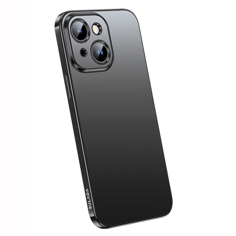 For iPhone 14 Plus SULADA Electroplating Frosted All-inclusive TPU Phone Case(Black) - HoMEdemic™ 
