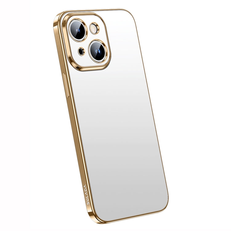 For iPhone 14 Plus SULADA Electroplating Frosted All-inclusive TPU Phone Case(Gold) - HoMEdemic™ 