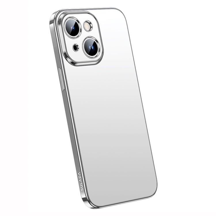 For iPhone 14 Plus SULADA Electroplating Frosted All-inclusive TPU Phone Case(Silver) - HoMEdemic™ 