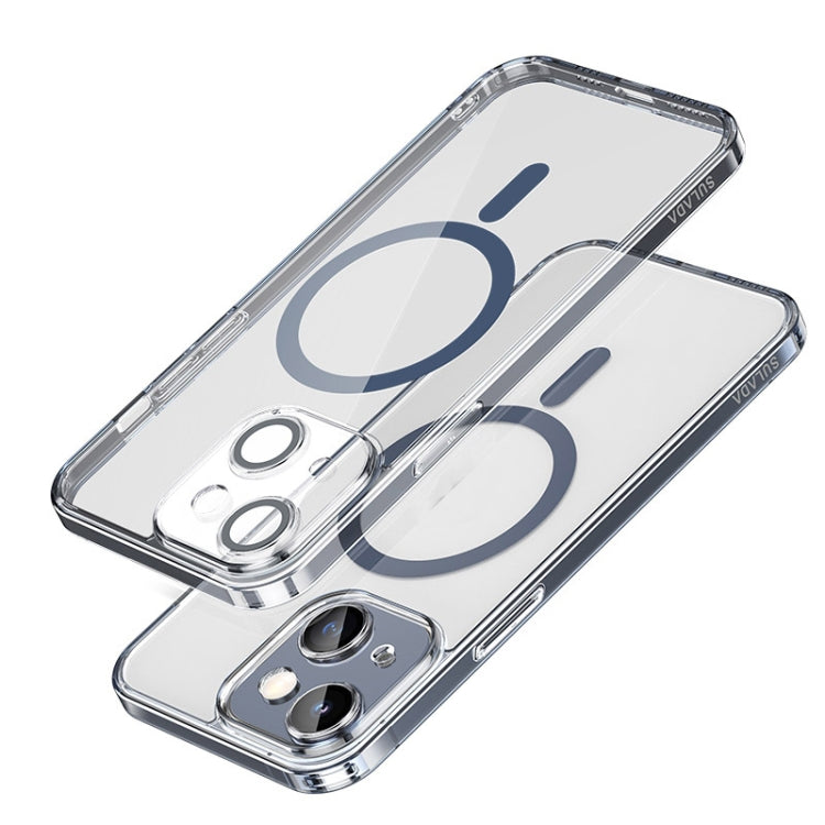 For iPhone 14 SULADA Jingpin Series All-inclusive Lens Electroplated TPU Phone Case(Blue) - HoMEdemic™ 
