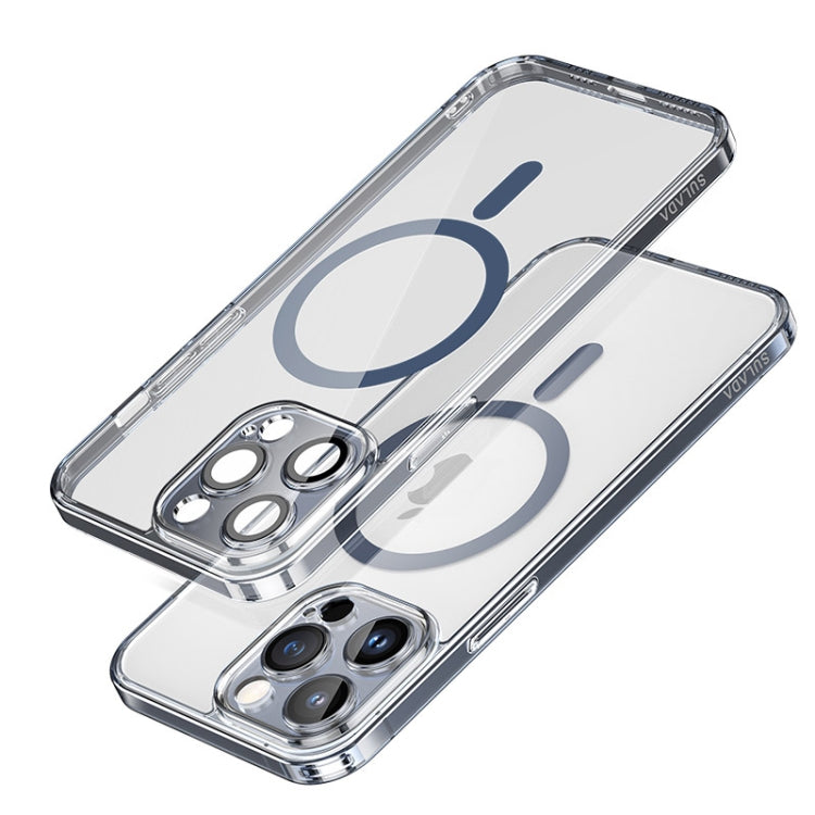 For iPhone 14 Pro Max SULADA Jingpin Series All-inclusive Lens Electroplated TPU Phone Case(Blue) - HoMEdemic™ 