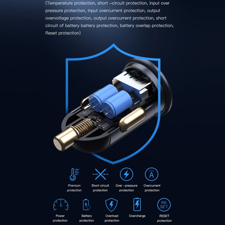 TOTUDESIGN 30W Car Fast Charging, Interface:USB-A + USB-C / Type-C - HoMEdemic™ 