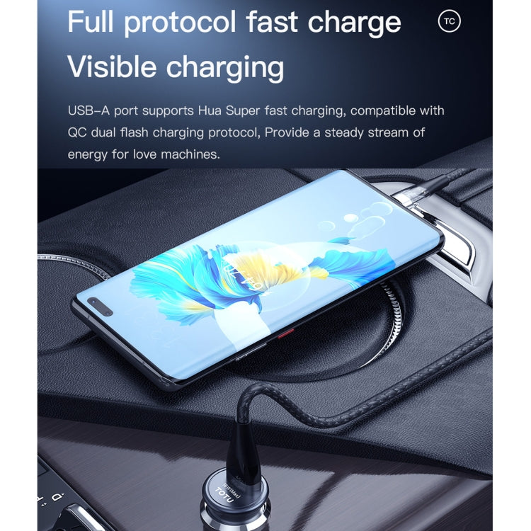 TOTUDESIGN 30W Car Fast Charging, Interface:USB-C / Type-C + USB-C / Type-C - HoMEdemic™ 