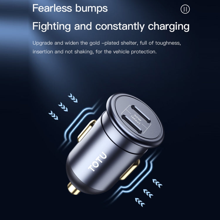 TOTUDESIGN 30W Car Fast Charging, Interface:USB-C / Type-C + USB-C / Type-C - HoMEdemic™ 