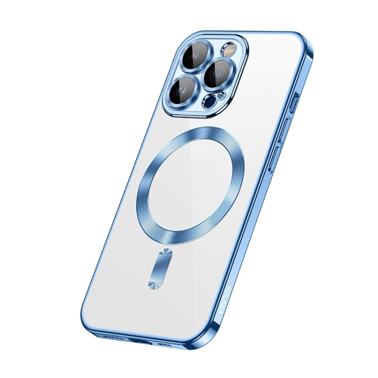 For iPhone 13 Pro Max SULADA Plating TPU Shockproof Phone Soft Case(Blue) - HoMEdemic™ 