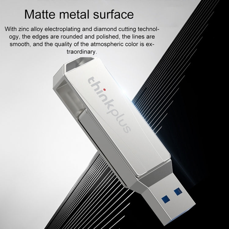 Lenovo Thinkplus MU252 USB 3.1 + USB-C / Type-C Flash Drive, Memory:256GB (Silver) - HoMEdemic™ 