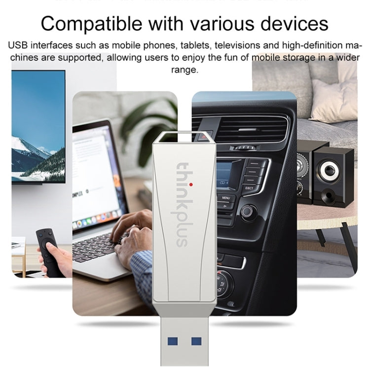 Lenovo Thinkplus MU252 USB 3.1 + USB-C / Type-C Flash Drive, Memory:256GB (Silver) - HoMEdemic™ 