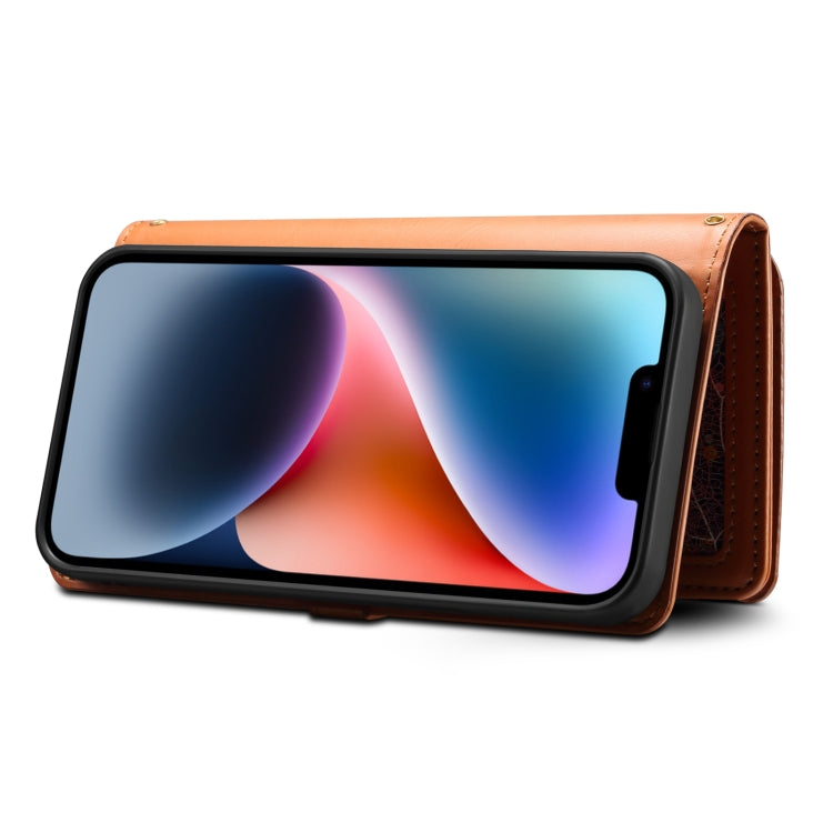 For iPhone XS / X ESEBLE Star Series Lanyard Zipper Wallet RFID Leather Case(Brown) - HoMEdemic™ 