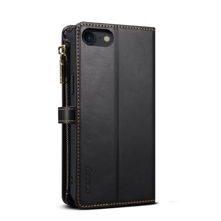 For iPhone 6s / 6 ESEBLE Star Series Lanyard Zipper Wallet RFID Leather Case(Black) - HoMEdemic™ 