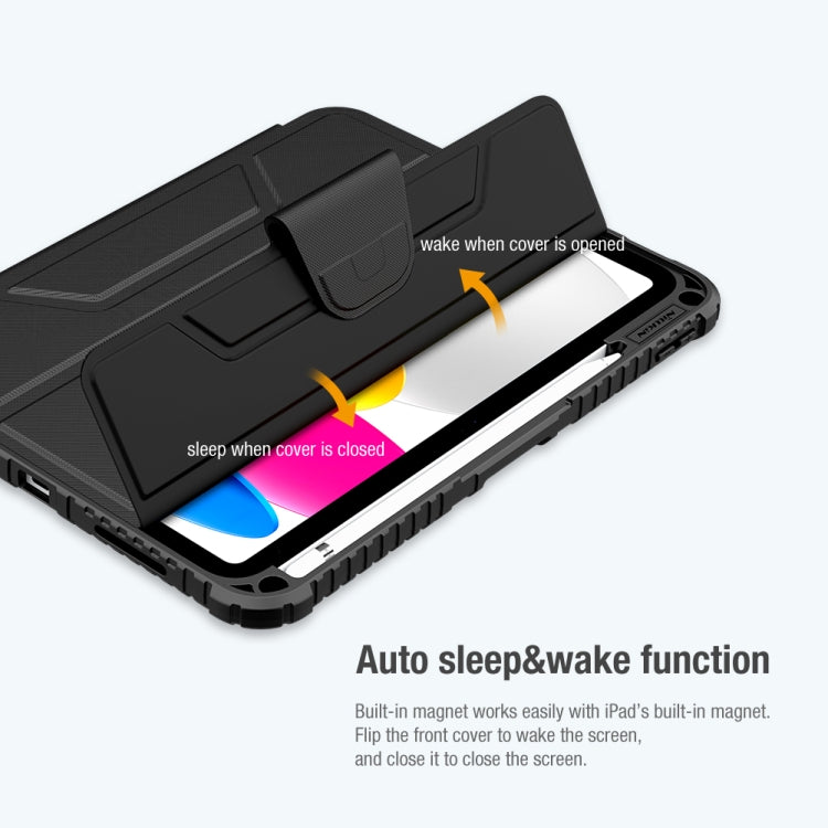 For iPad 2025 / 2022 NILLKIN Bumper Pro Leather Tablet Case(Black) - HoMEdemic™ 
