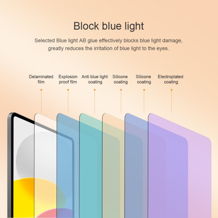For iPad 2025 / 2022 NILLKIN V+ Series 0.33mm 4H Anti-blue Ray Tempered Glass Film - HoMEdemic™ 