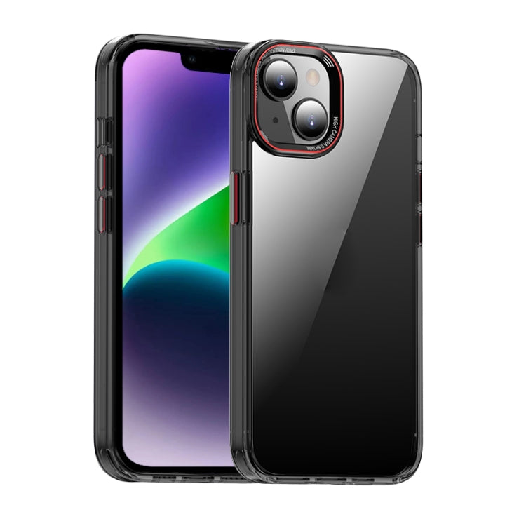 For iPhone 14 Plus iPAKY MG Series Transparent PC Phone Case(Transparent Black) - HoMEdemic™ 