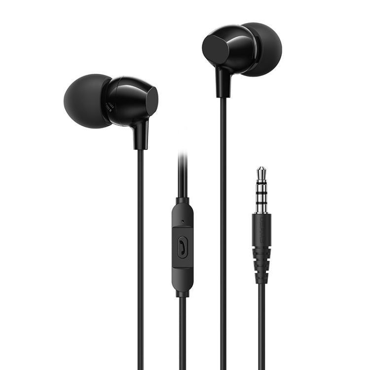 USAMS US-SJ594 EP-47 3.5mm In-Ear Wired Earphone, Length: 1.2m(Black) - HoMEdemic™ 