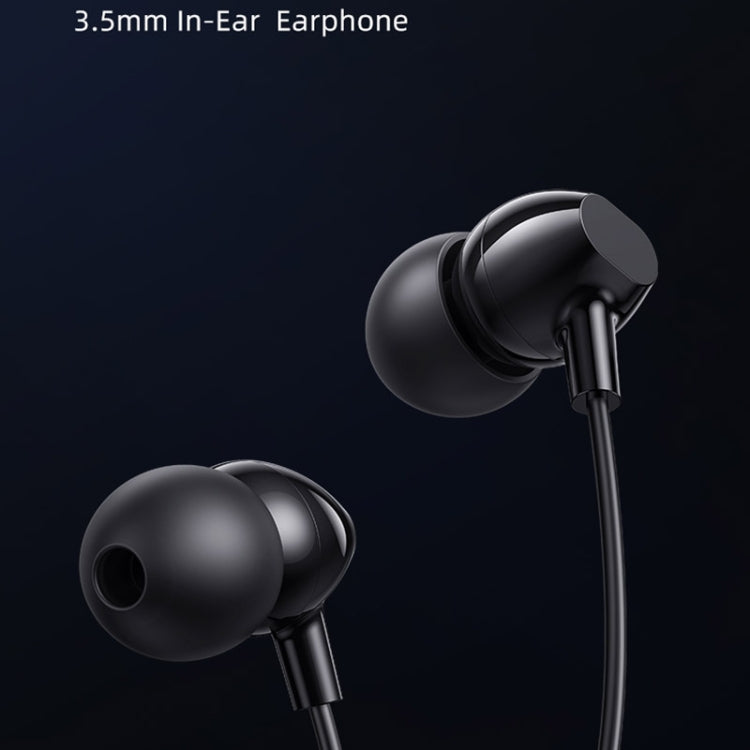 USAMS US-SJ594 EP-47 3.5mm In-Ear Wired Earphone, Length: 1.2m(Black) - HoMEdemic™ 