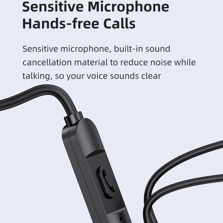 USAMS US-SJ594 EP-47 3.5mm In-Ear Wired Earphone, Length: 1.2m(Black) - HoMEdemic™ 