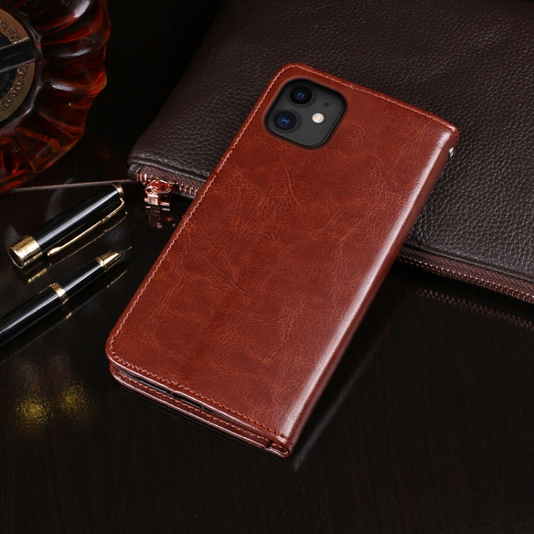 For iPhone 11 idewei Crazy Horse Texture Horizontal Flip Leather Case with Holder & Card Slots & Wallet(Black) - HoMEdemic™ 