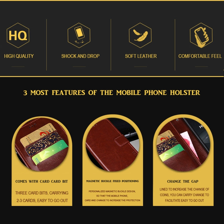 For iPhone 11 Pro idewei Crazy Horse Texture Horizontal Flip Leather Case with Holder & Card Slots & Wallet(Rose Red) - HoMEdemic™ 