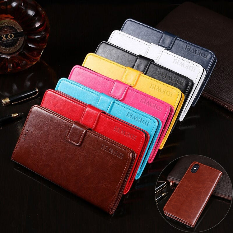For iPhone XS Max idewei Crazy Horse Texture Horizontal Flip Leather Case with Holder & Card Slots & Wallet(White) - HoMEdemic™ 
